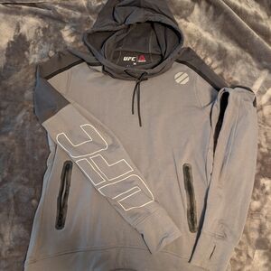 UFC Gray Hoodie with Black Accents